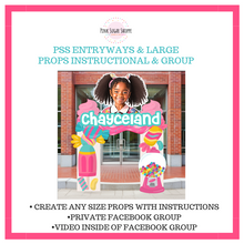 Load image into Gallery viewer, PINK SUGAR SHOPPE ENTRYWAY &amp; LARGE PROPS INSTRUCTIONAL AND GROUP

