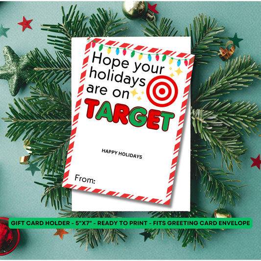 Target Gift Card Holder - Christmas Gift Card - Teacher Gift - Coworker Gift - Employee Gift - Appreciation - Nurse Gift - Stocking Stuffer