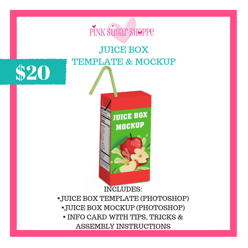 Juice Box Cover Template