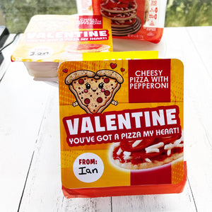 Pizza My Heart Lunch Combo Label - 2 Sizes - Card - Class Valentine - School Valentine Exchange - DIY Valentine