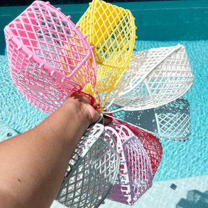 Jelly Bag - Jelly Tote - Retro Jelly Purse - Beach Bag - Jelly Basket - Bridesmaid Bag - Party Favor Bag