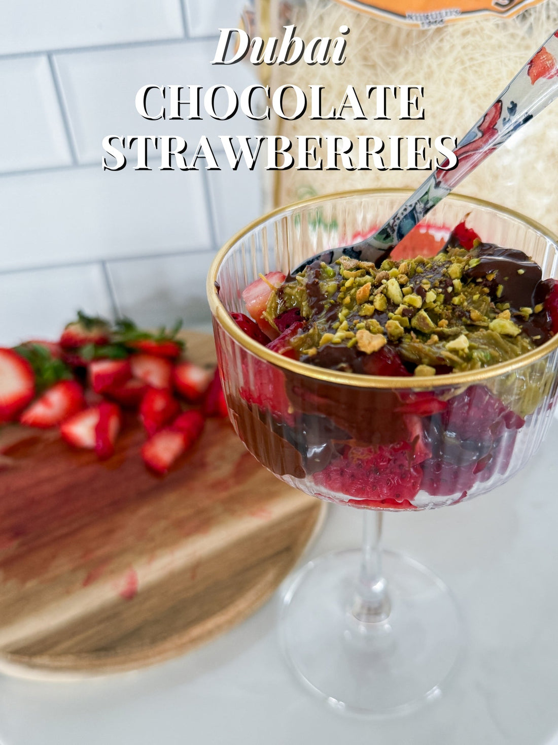 Dubai Chocolate Strawberry Cups