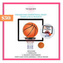 Load image into Gallery viewer, PSS BASKETBALL HOOP TEMPLATE AND MOCKUP
