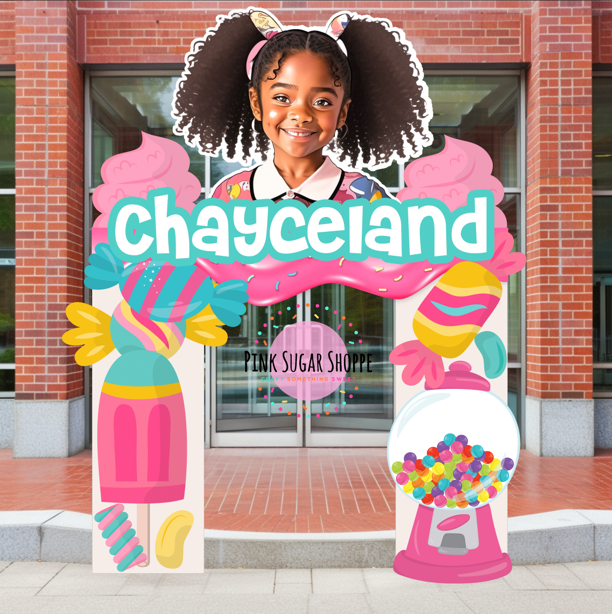 PINK SUGAR SHOPPE ENTRYWAY & LARGE PROPS INSTRUCTIONAL AND GROUP