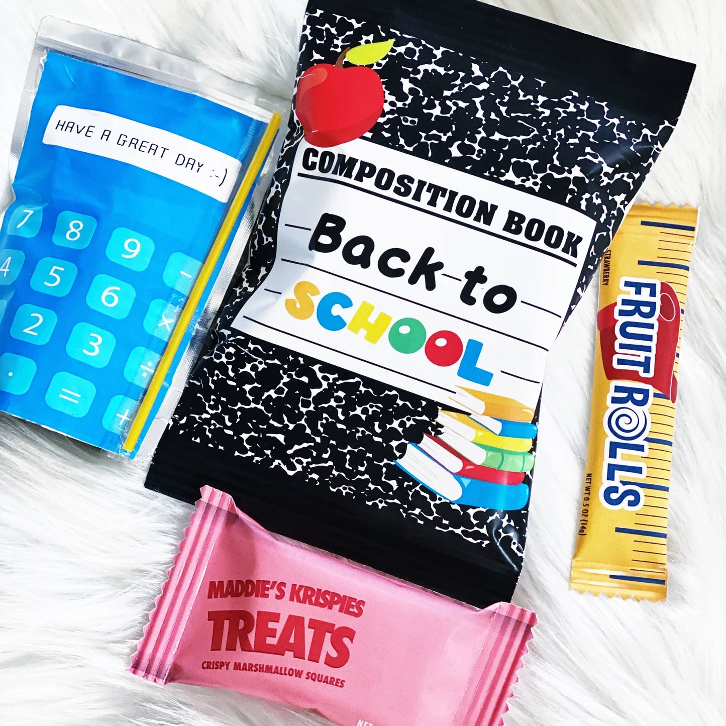 PINK SUGAR SHOPPE BACK TO SCHOOL Lunch Labels