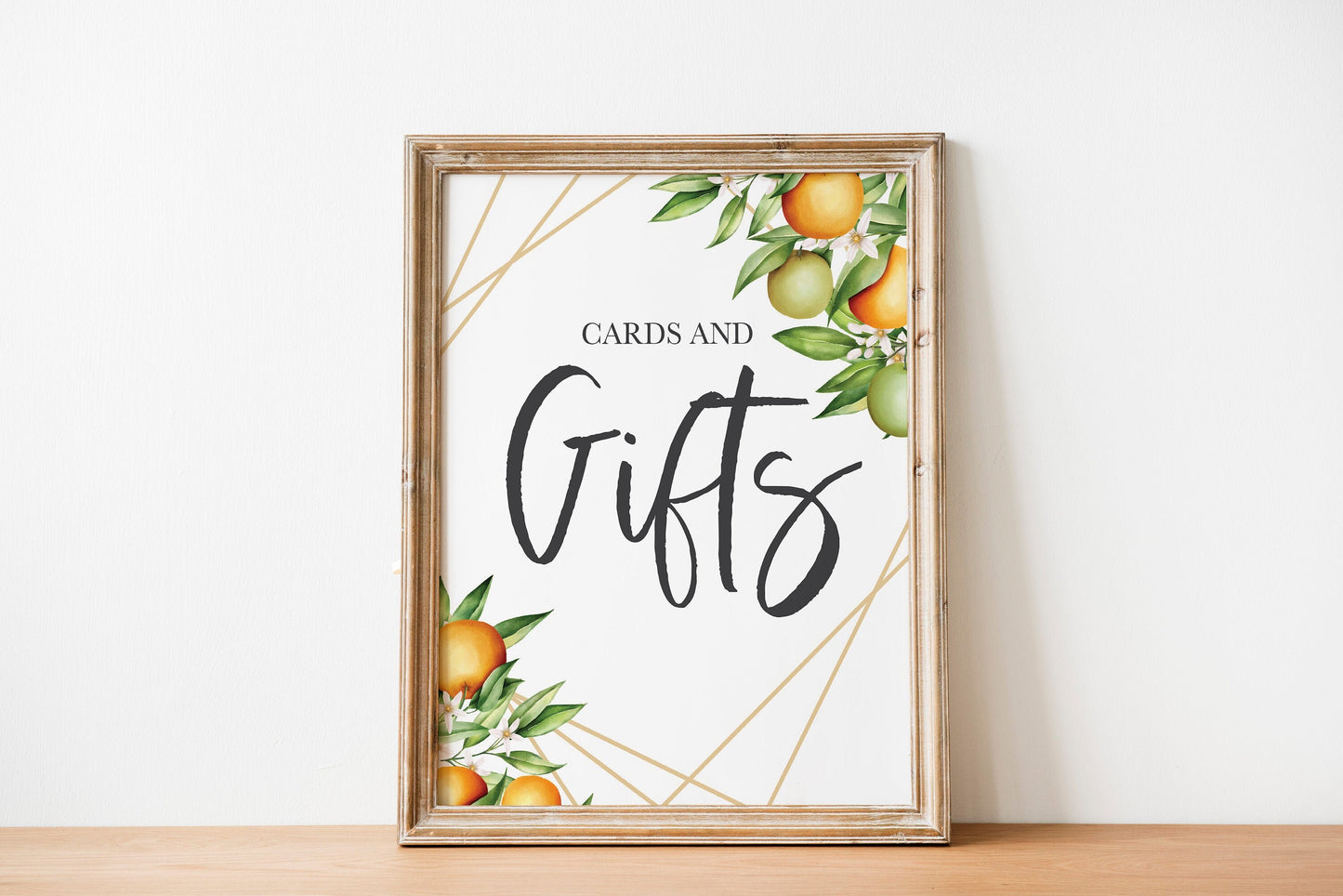 Orange Gifts Sign - Citrus - Cutie - Gift Table Bar Sign - Fruit - Wedding Table Sign - Printable - DIY Wedding -Instant Download