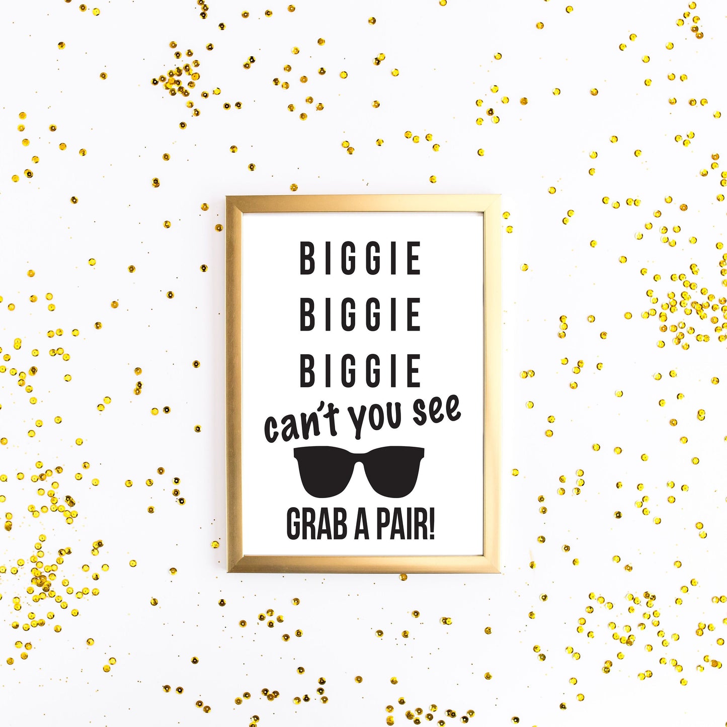 NOTORIOUS ONE Birthday Sign - Biggie Party - FAVORS - Sunglasses - Hip Hop - Table Sign - Printable - The big one - Party Decor - Rap