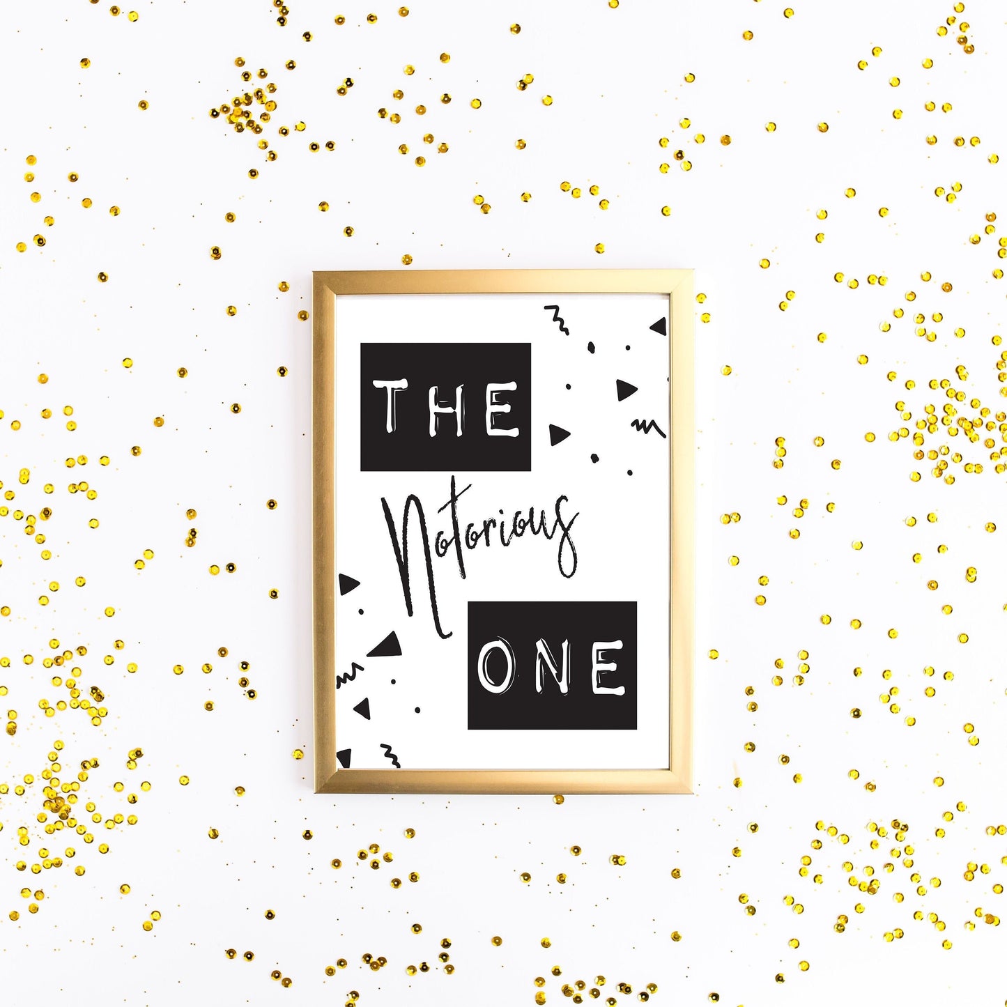NOTORIOUS ONE Birthday Sign - Biggie Party - FAVORS - Hip Hop - Table Sign - Printable - The big one - Party Decor - Rap
