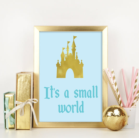 Magical Disneyland Birthday Sign - Theme Park Pastel Party - Small World - Retro Vintage Classic Mickey - Table Sign -Printable -Party Decor