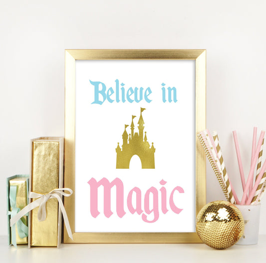Magical Disneyland Birthday Sign - Theme Park Pastel Party - Sweet Treats- Retro Vintage Classic Mickey - Table Sign -Printable -Party Decor