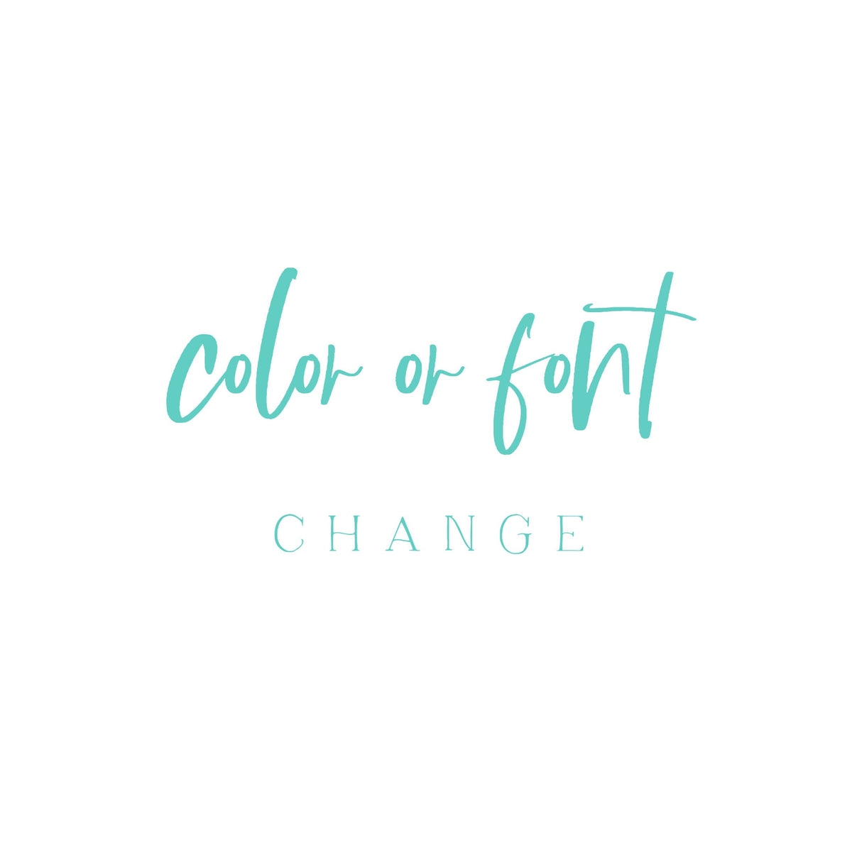 Pink Sugar Paperie Color or Font Change Add On