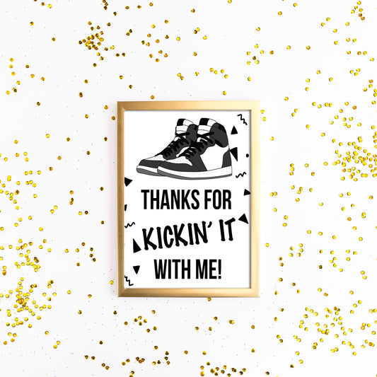 Sneaker Ball - Notorious ONE - Two Legit - Nothin But A 3 Thang Hip Hop Birthday Sign - Biggie Party -  Table Sign - Printable - The big one