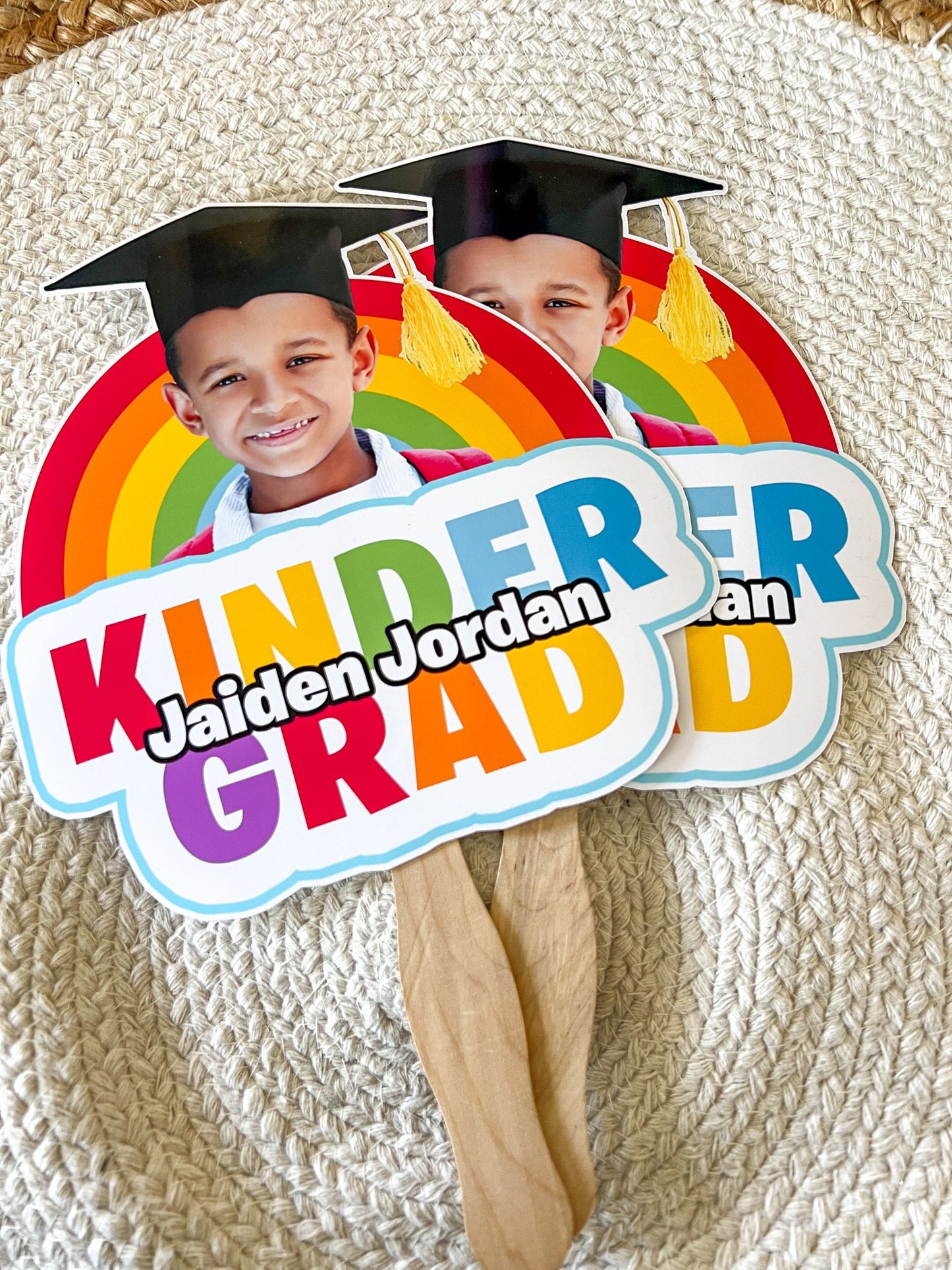 KINDERGARTEN GRADUATION Fans - Kinder Grad - Pre K - Hand Fans - Personalized Fans - Class Of - Graduation Gifts - Kindergarten Class