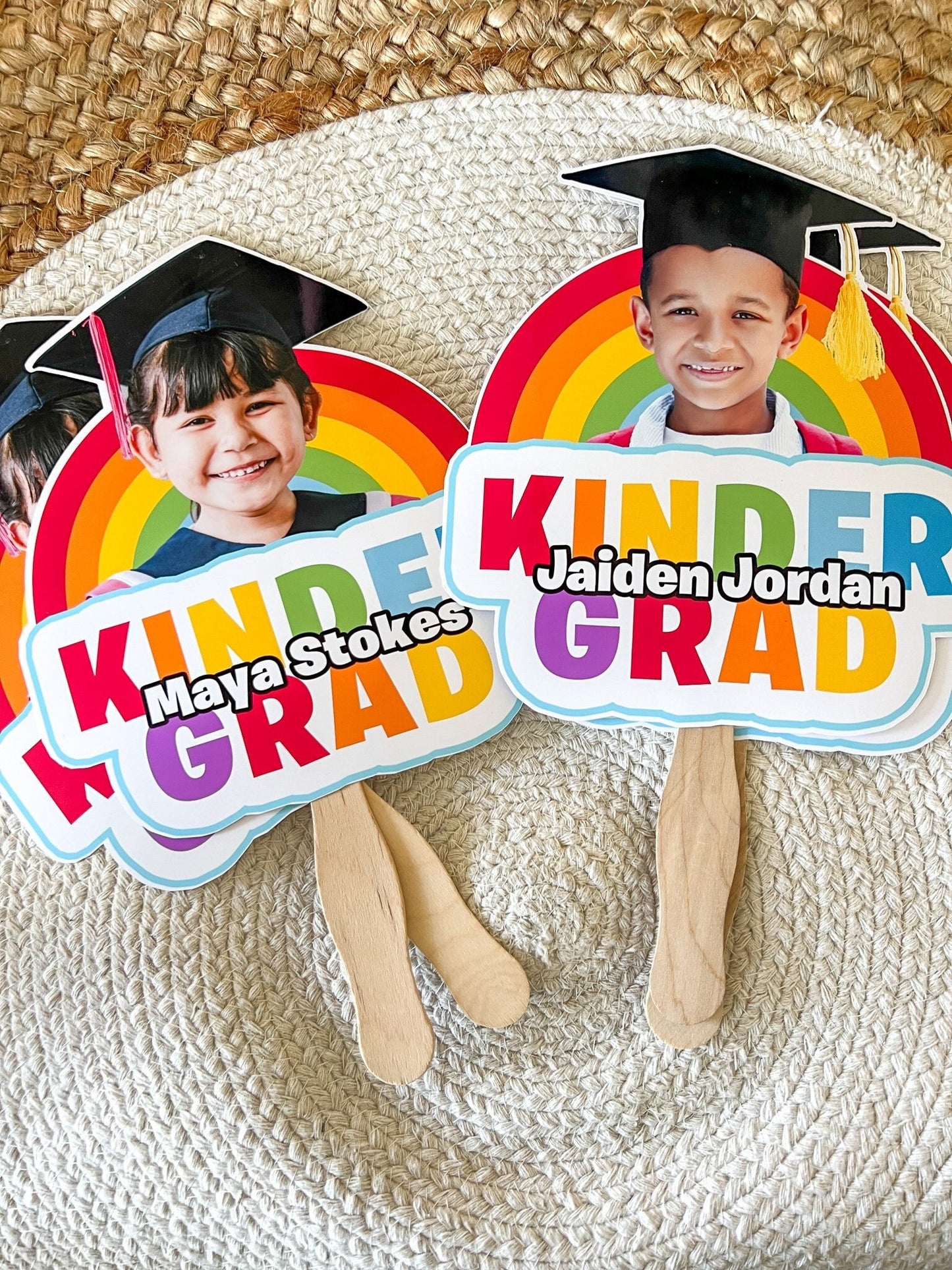 KINDERGARTEN GRADUATION Fans - Kinder Grad - Pre K - Hand Fans - Personalized Fans - Class Of - Graduation Gifts - Kindergarten Class