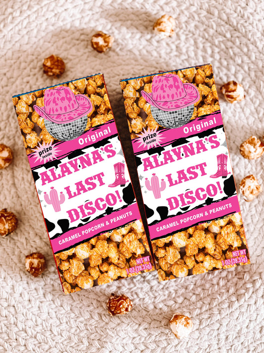 DISCO COWGIRL Cracker Jacks - Last Disco Bachelorette - Space Cowgirl - Lets Go Girls - Rodeo Favors - Cowgirl Party Favors - Yeehaw
