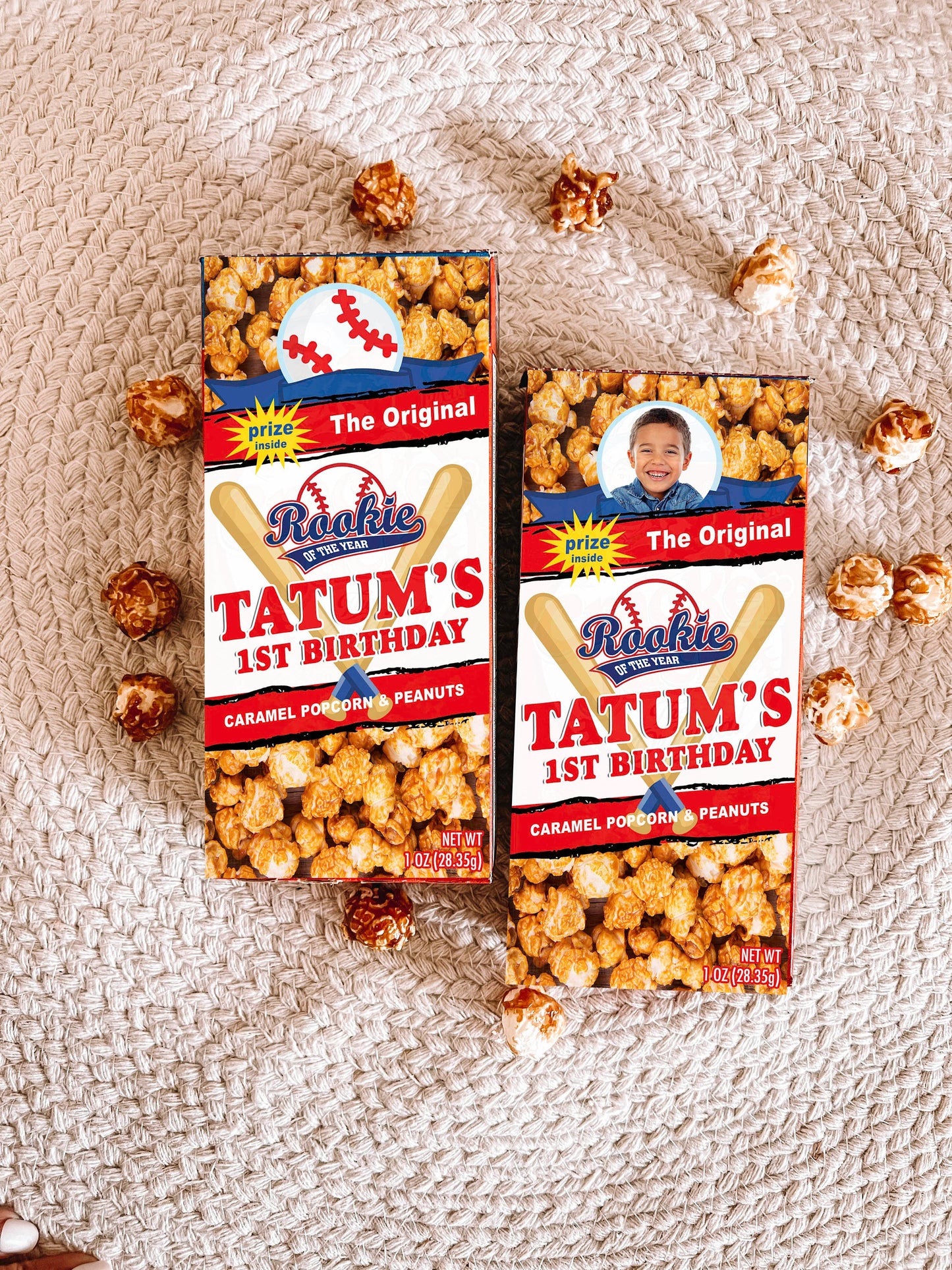 Baseball Cracker Jacks - Rookie of the Year First Birthday - Baseball Party - One - Birthday Favors - Baseball Party Favors - 1st Birthday