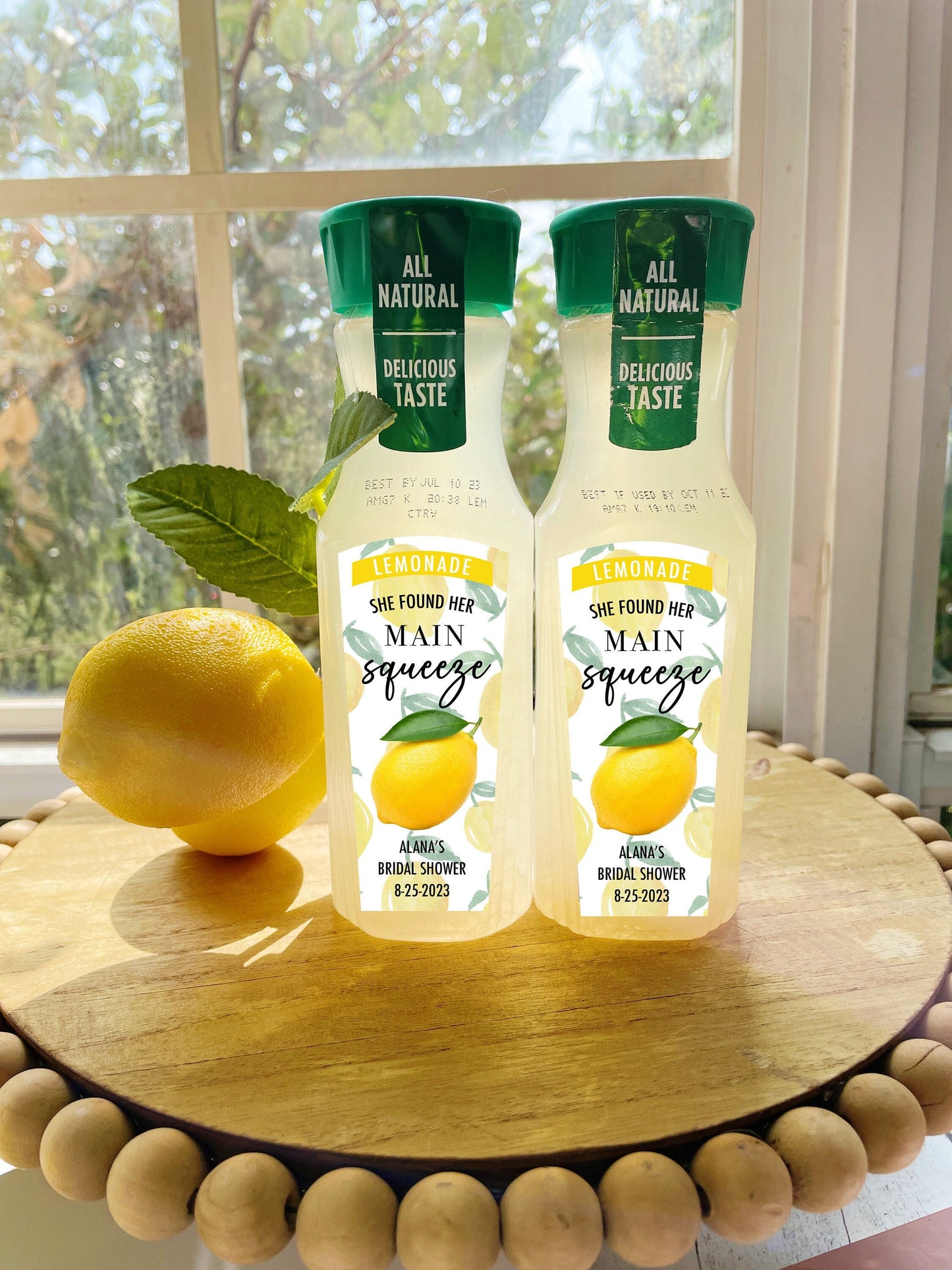 Main Squeeze Lemonade Labels - Bridal Shower - She found her main squeeze Favors - Stickers - Favors - Lemon - Pink Lemonade - Drinks - Bar