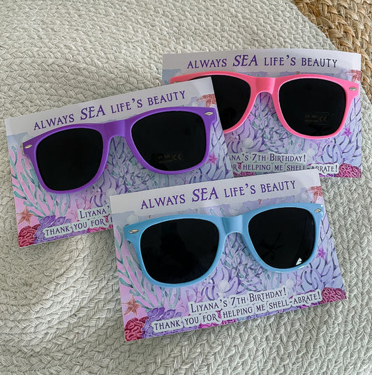 Mermaid Sunglasses Favors - Little Mermaid Party - Little Mermaid Favors - Mermaid  - Glasses