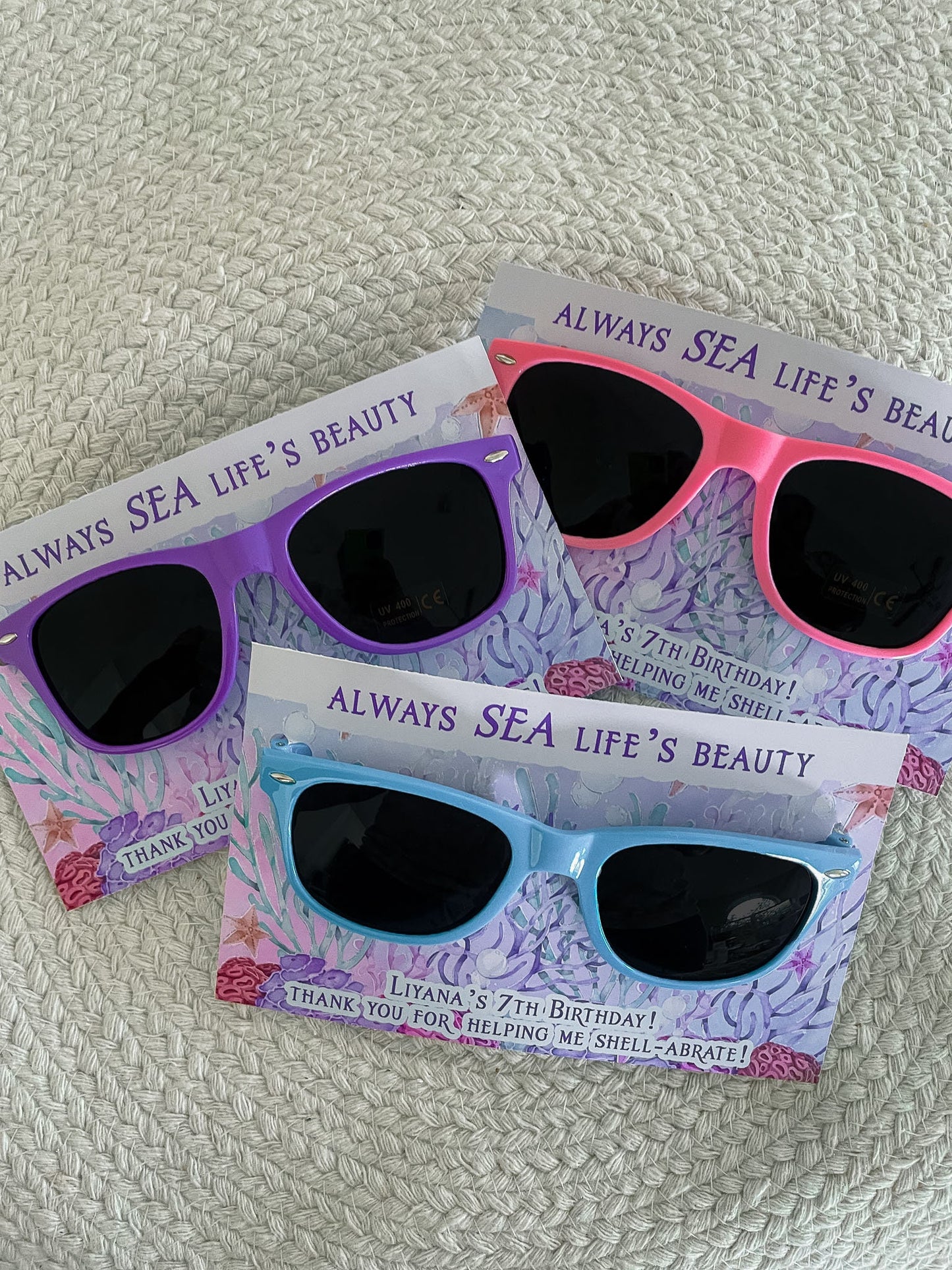 Mermaid Sunglasses Favors - Little Mermaid Party - Little Mermaid Favors - Mermaid  - Glasses