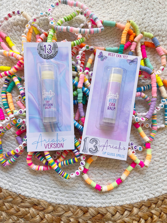 Birthday Version Era Lip Balm Party Favors - Birthtay - It's me hi im the birthday girl its me - Best Era Yet - Tour - Gloss Favors