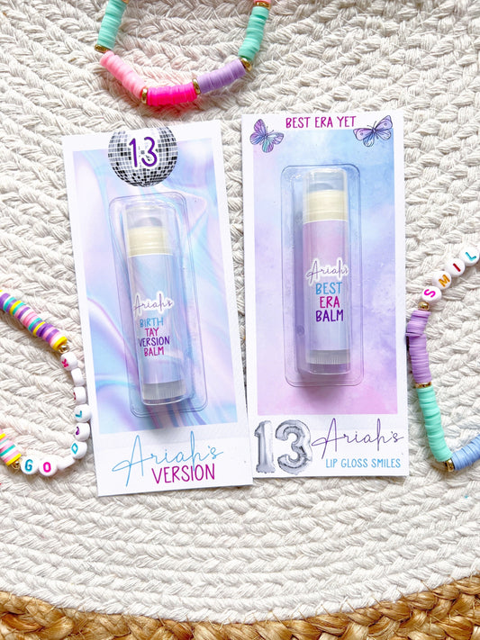 Birthday Version Era Lip Balm Party Favors - Birthtay - It's me hi im the birthday girl its me - Best Era Yet - Tour - Gloss Favors