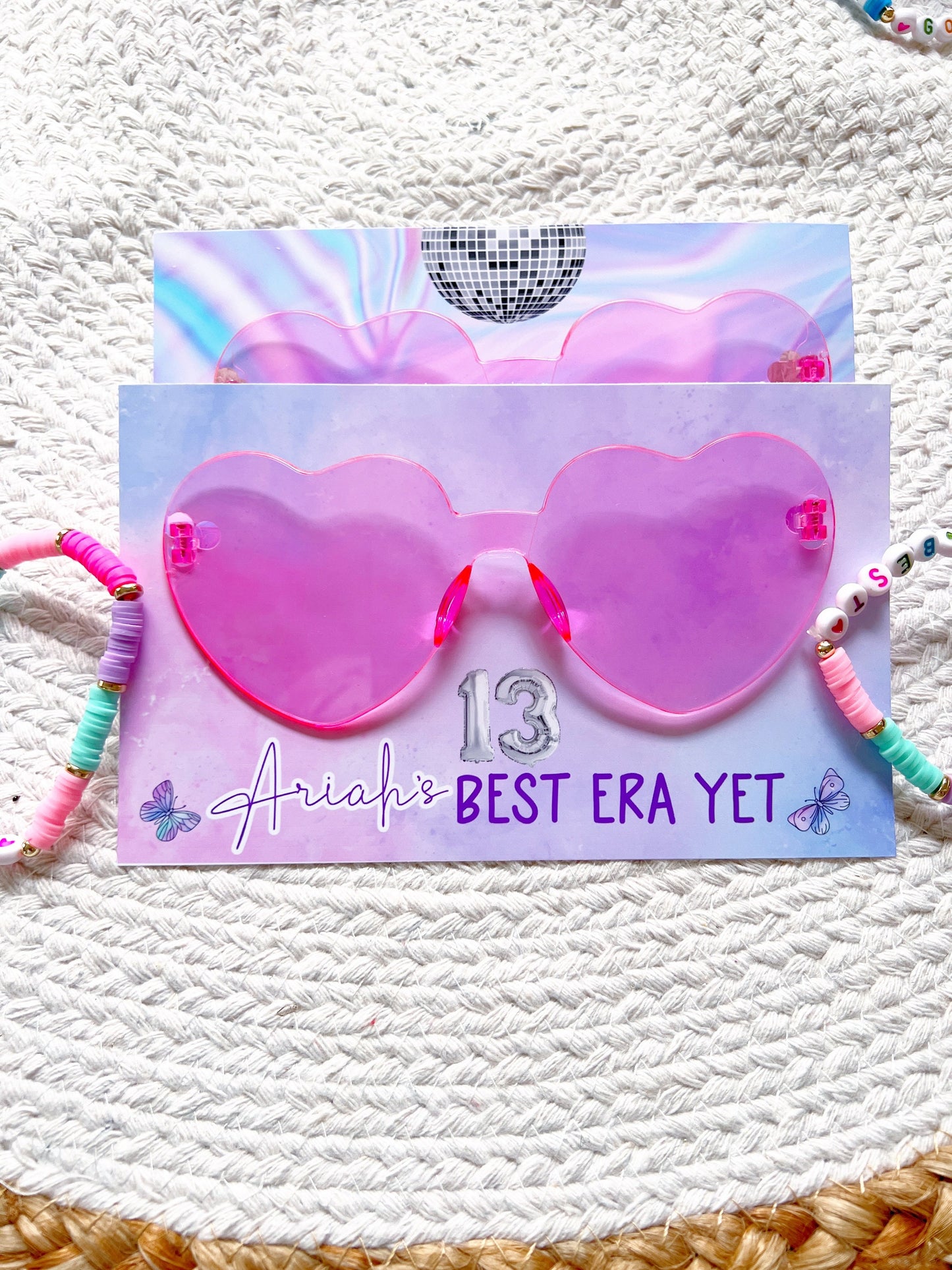 Birthday Era Sunglasses Party Favors - Birthday Version - Favors - Birthtay - It's me hi im the birthday girl its me - Heart Glasses