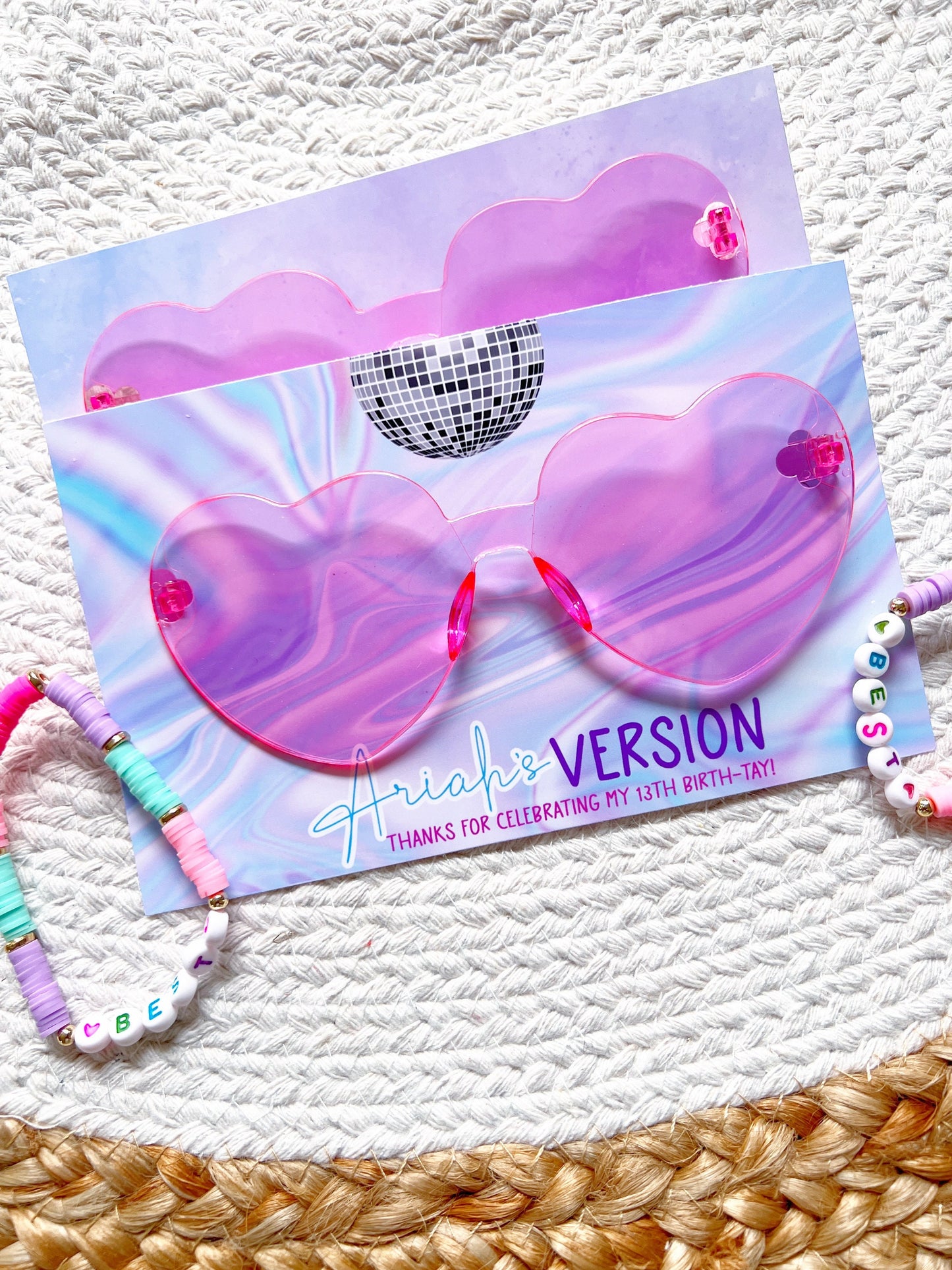 Birthday Era Sunglasses Party Favors - Birthday Version - Favors - Birthtay - It's me hi im the birthday girl its me - Heart Glasses