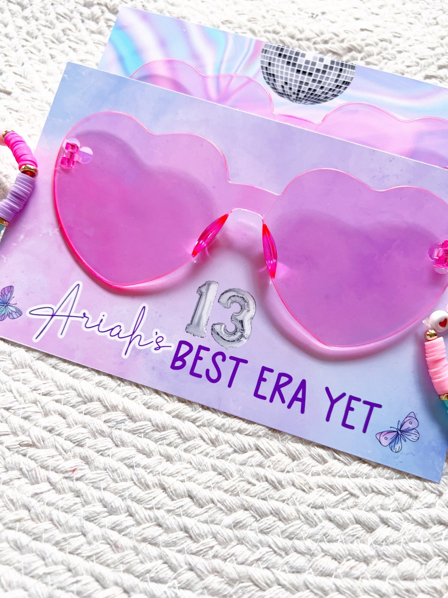 Birthday Era Sunglasses Party Favors - Birthday Version - Favors - Birthtay - It's me hi im the birthday girl its me - Heart Glasses