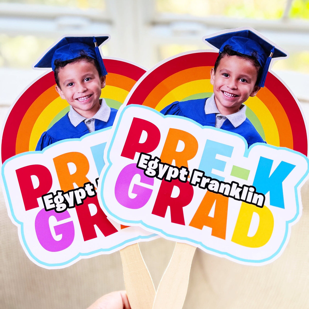 PRE-KINDERGARTEN GRADUATION Fans - Preschool - Pre K - Hand Fans - Personalized Fans - Class Of - Graduation Gifts - Kindergarten Class