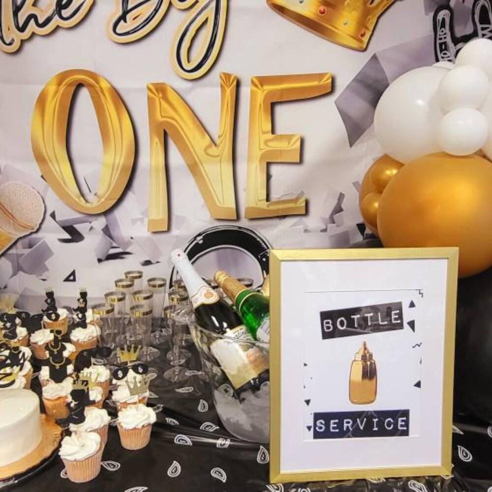 NOTORIOUS ONE Birthday Sign - Biggie Party - FAVORS - Bottle Service - Hip Hop - Table Sign - Printable - The big one - Party Decor - Rap