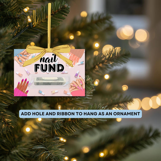Nail Fund Gift Card - Spa Gift - Money Card Holder - Teenage Gift Idea - Christmas Gift - Teen Girl Birthday Gift - Cash Gift - Nail Polish
