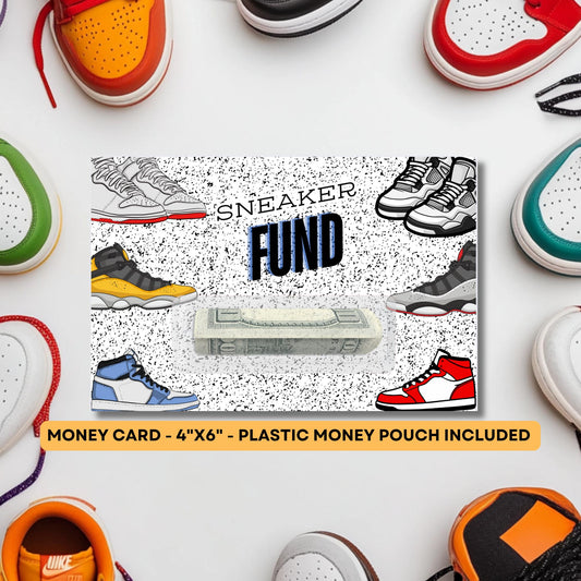 Sneaker Fund Gift Card - Shoes Gift - Money Card Holder - Teenage Gift Idea - Christmas Gift - Teen Birthday Gift - Cash Gift - Sneakerhead