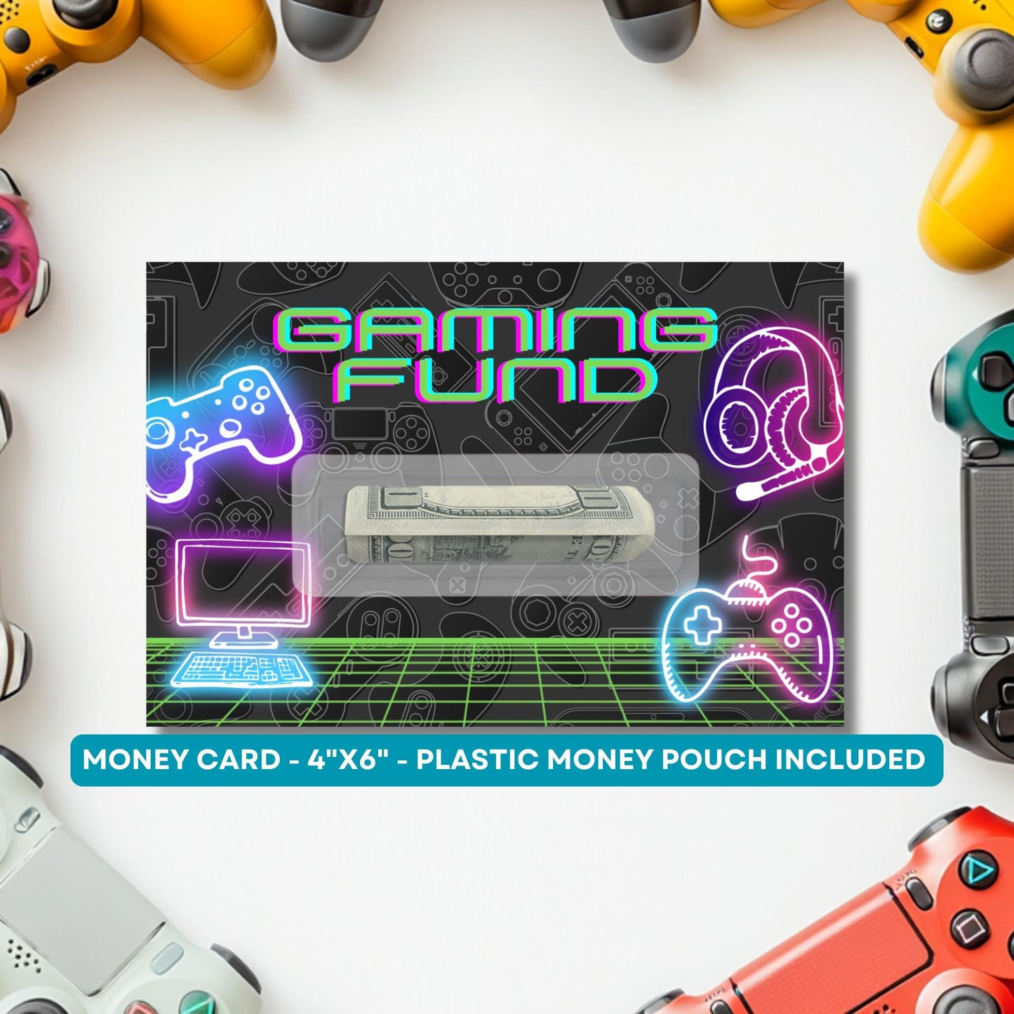Gaming Fund Gift Card - Gamer Gift - Money Card Holder - Teenage Gift Idea - Christmas Gift - Teen Birthday Gift - Cash Gift - Video Games