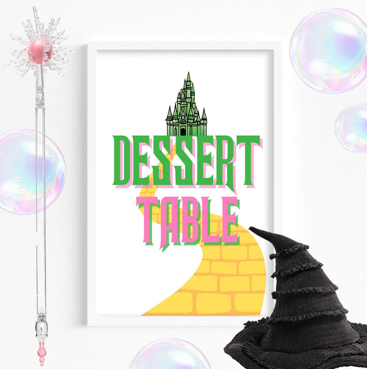 WIcked Party Signs - Party - Favor Sign - Wicked Birthday -Table Sign -Printable -Wicked Party Decor - Wicked Theme - Dessert Table