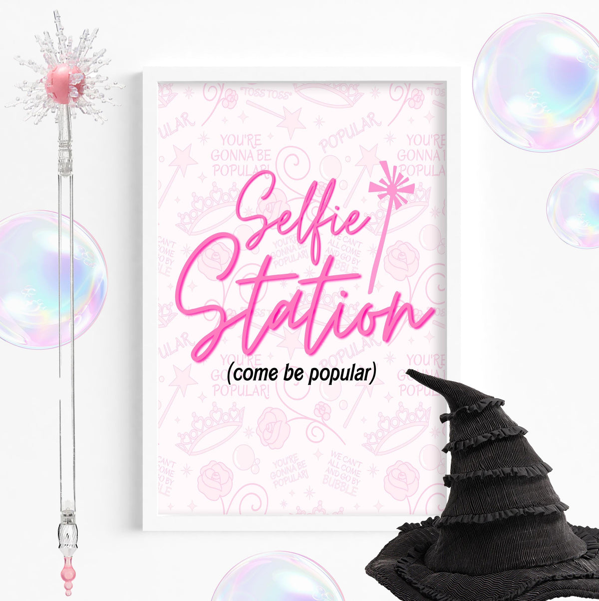 WIcked Party Signs - Party - Favor Sign - Wicked Birthday -Table Sign -Printable -Wicked Party Decor - Wicked Theme - Selfie Station