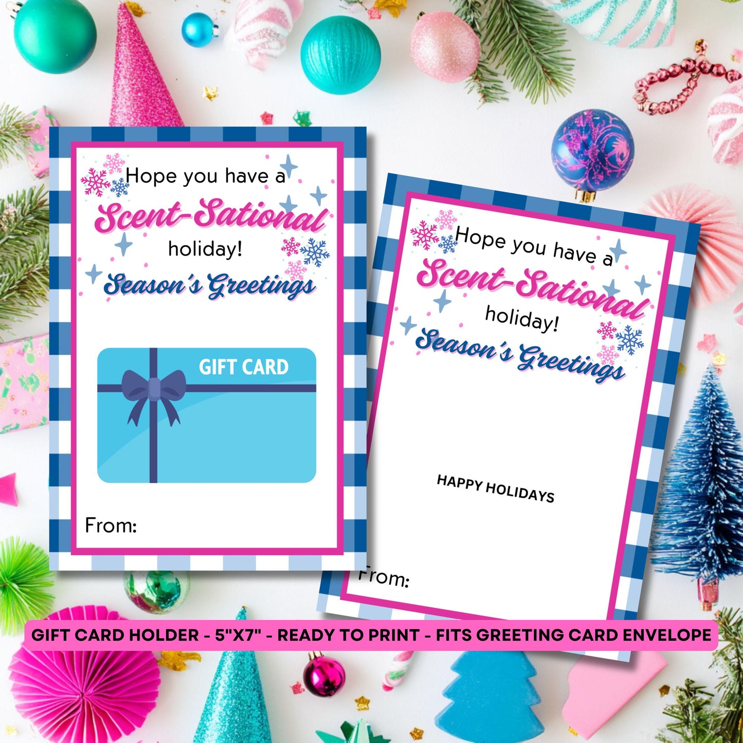 Bath and Body Gift Card Holder - Christmas Card - Teacher - Coworker - Employee - Appreciation - Nurse - Stocking Stuffer - Scentsational