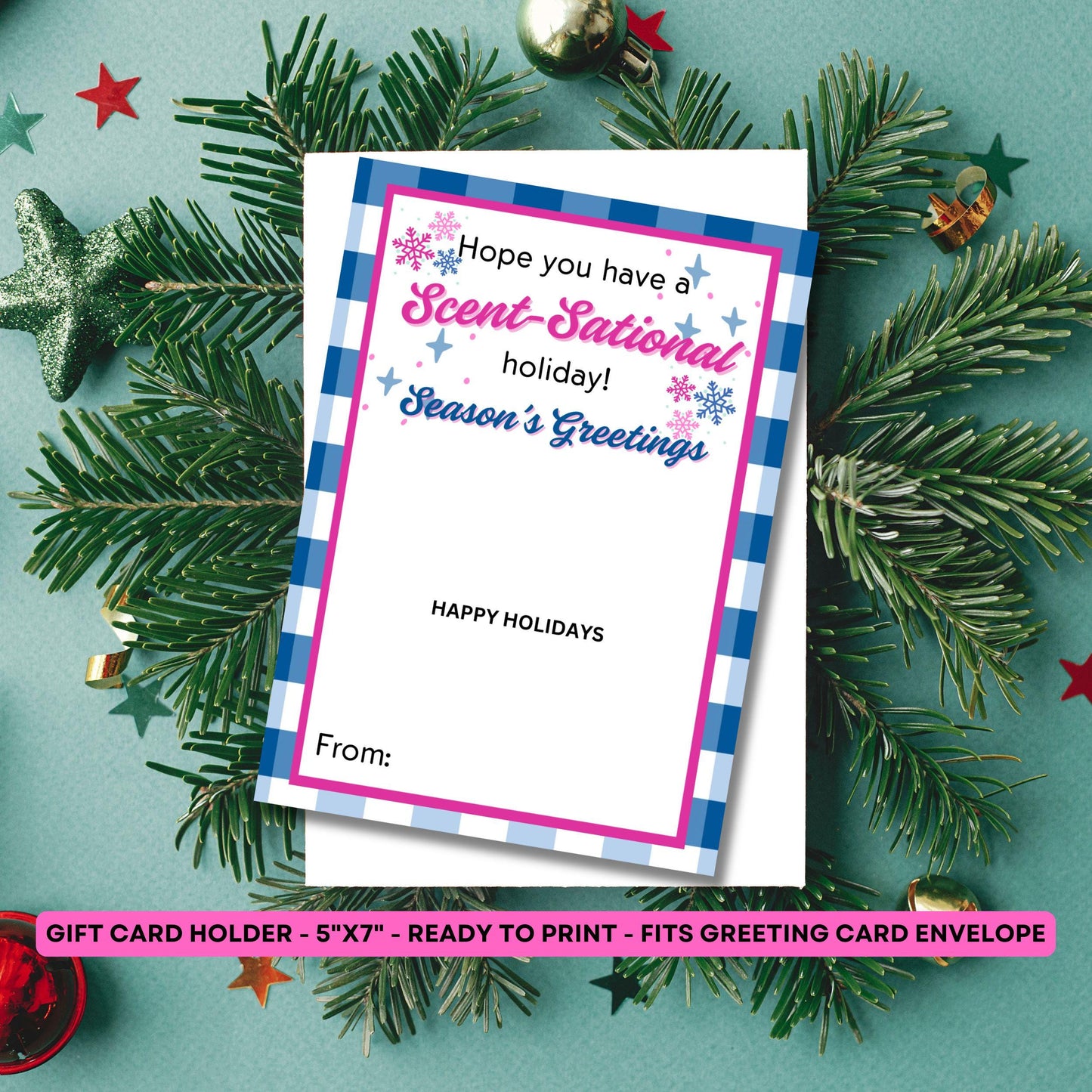 Bath and Body Gift Card Holder - Christmas Card - Teacher - Coworker - Employee - Appreciation - Nurse - Stocking Stuffer - Scentsational
