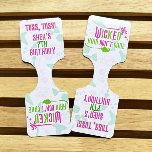 Wicked Scrunchie Party Favors - Wicked Party - Favors - Pink and Green - Elphaba - Glinda - Wicked Birthday - Wicked Goodie Bags - Witch