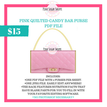 Load image into Gallery viewer, PSS - PINK QUILTED - PURSE FILE
