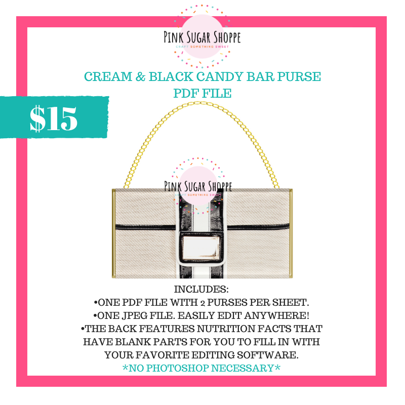 PSS - CREAM AND BLACK - PURSE FILE