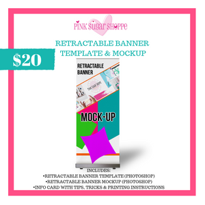 PINK SUGAR SHOPPE RETRACTABLE BANNERS