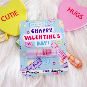 Chappy Valentine's Day - Card - Class Valentine - Chapstick - School Valentine Exchange - Lip Balm Card - DIY Valentine - You're the Balm