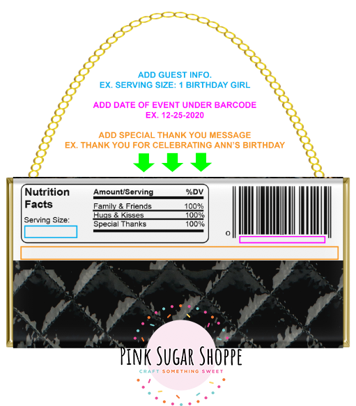 PSS - BLACK QUILTED HEART - PURSE FILE