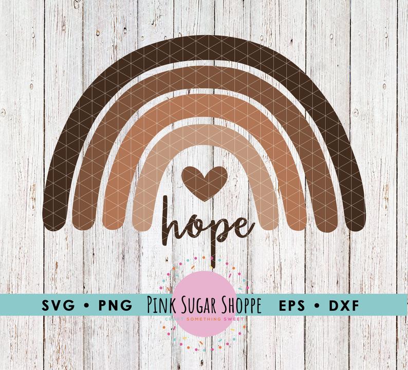 MELANIN RAINBOW SVG