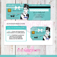 Load image into Gallery viewer, PINK SUGAR SHOPPE CREDIT CARD INVITATION E-CLASS
